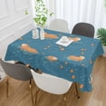 thumbnail image 2 of Yayeee Tablecloths 54" x 54" Rectangle Wrinkle Resistant Party Table Cover, Capybaras Swimming, 2 of 8