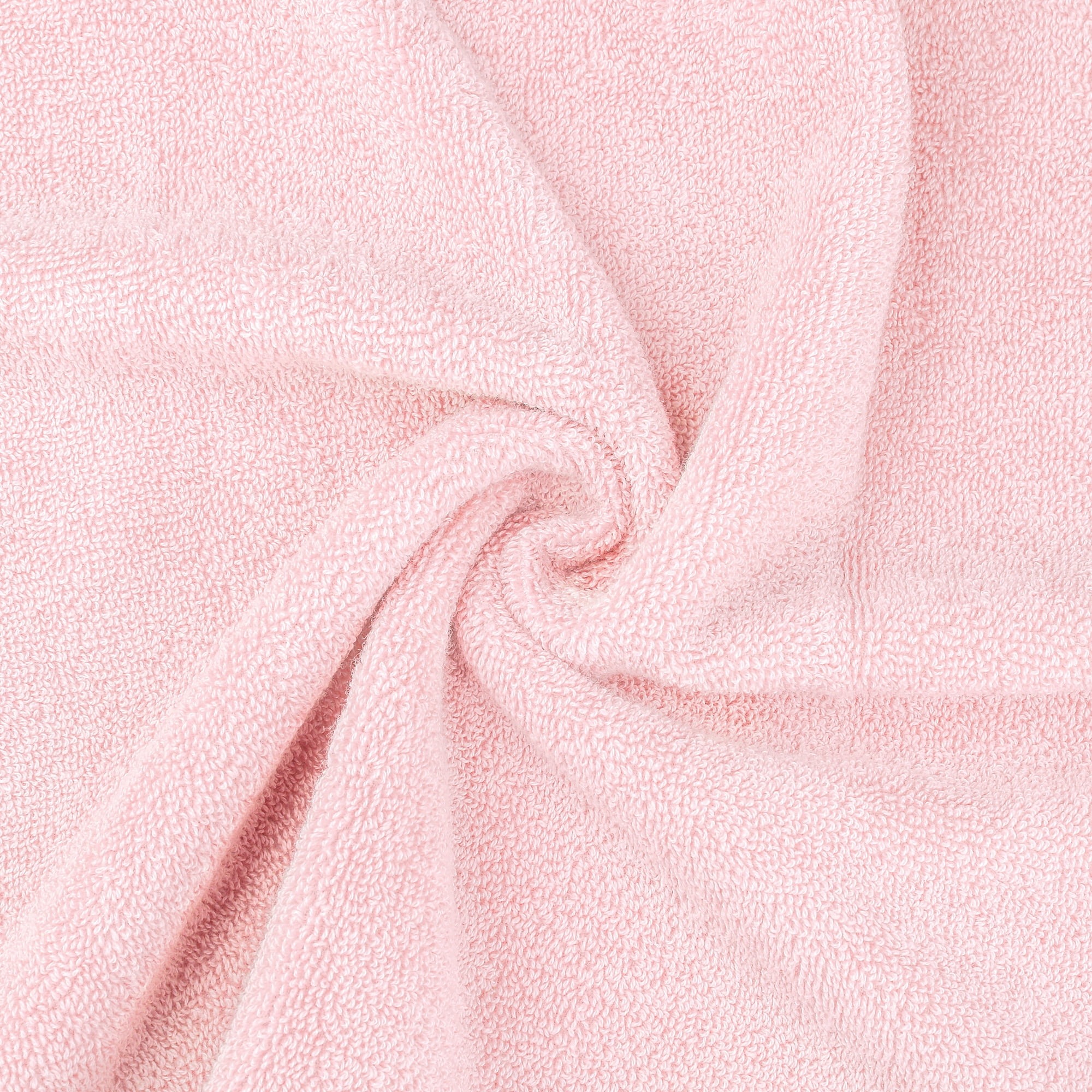 Unique Bargains 4 Pcs Striped Quick Drying Non-Linting Hand Towel Pink/Light Pink