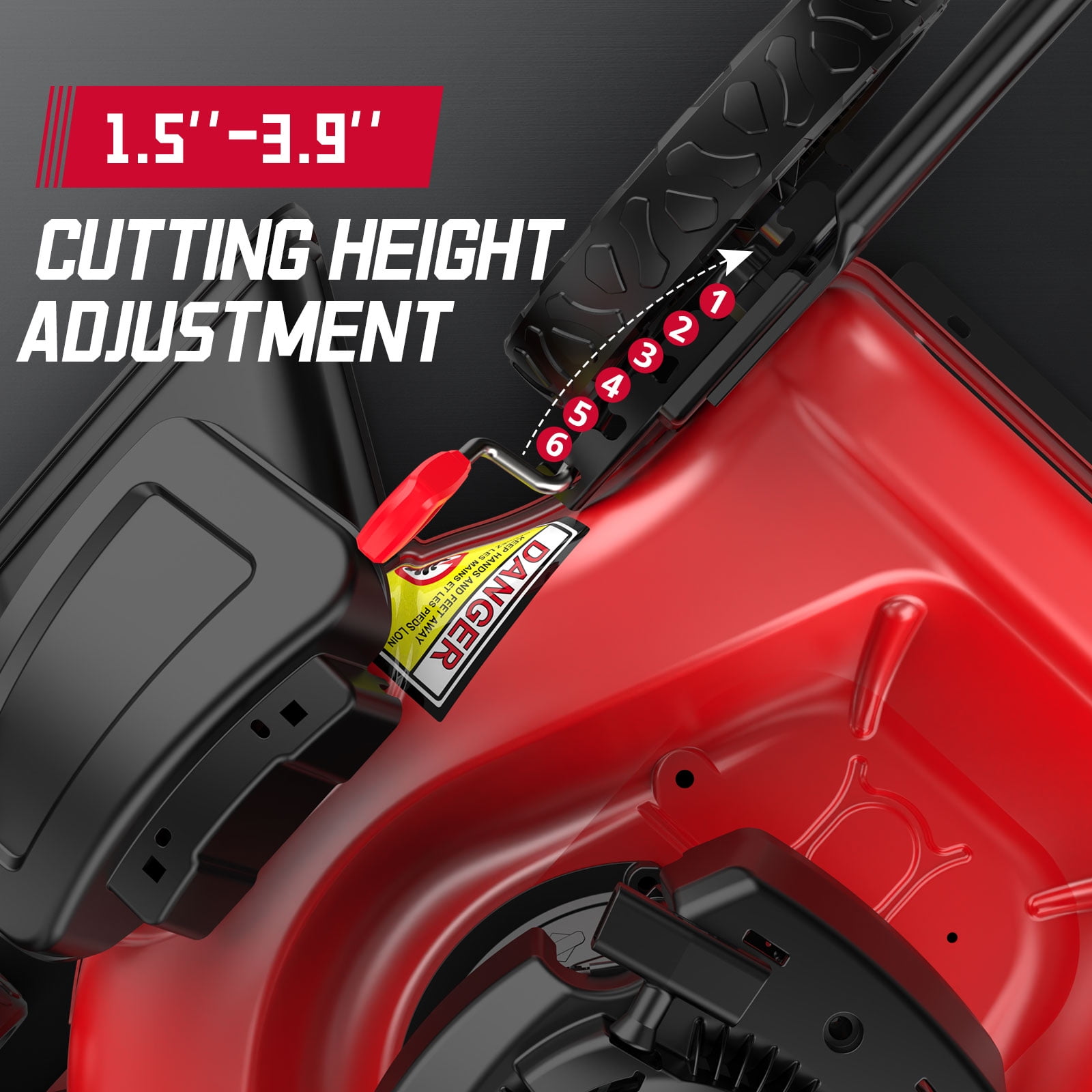 PowerSmart 21 in. 2-in-1 125cc Gas Push Mower, Briggs and Stratton Engine, Quick Start, 6-Position Height Adjustment