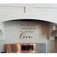 thumbnail image 4 of Kitchen Wall Art Stickers Secret Ingredient is Love Quote Decals Home Decor 12x12-Inch Black, 4 of 7