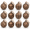 A 12PC, variant on KFUIRDE Vintage Painted Christmas Ornaments Set 12pc, Warm Brown Retro Tree Decor with Shatterproof Hanging Balls, Vintage Style Accents for Christmas Tree Mantel Wreath, Holiday Display