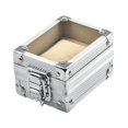 thumbnail image 3 of Organizador de caja de relojes, vitrina de relojes con tapa transparente, soporte de regalo con almohadas extraíbles con cerradura, vitrina de, 3 of 9