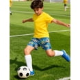 thumbnail image 2 of Lanbubble Boys Athletic Groundwork Performance Shorts Kids Mesh Breathable Quick Dry Stretch Basketball Active Sweat Shorts for 7-14 Years, 2 of 8