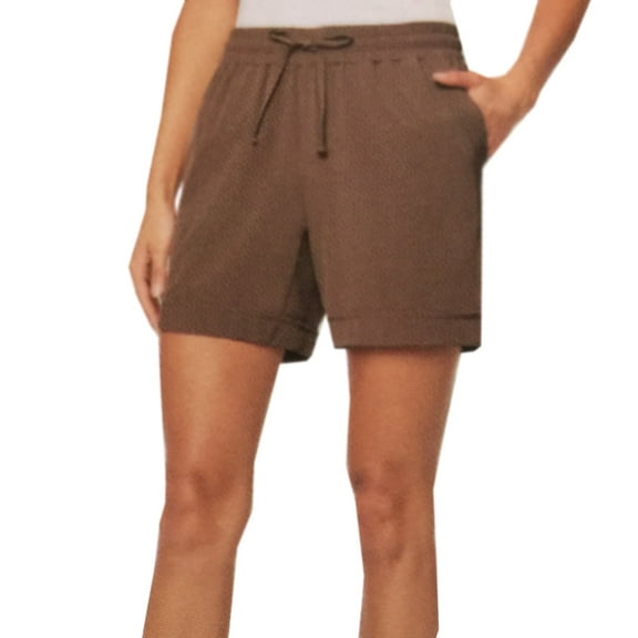 Mondetta Women's Active Walking Shorts (Peppercorn, Large)