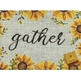 thumbnail image 2 of Serafina Home Fall Sunflower Gather Placemats Colorful Tapestry Weave Fabric, Set Of Six, 2 of 3