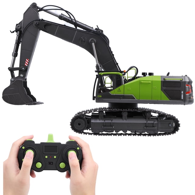 RC Engineering Van, Excavadora Simulada De Metal 22 Canales 350 Grados Girados 1:14 Para Niños