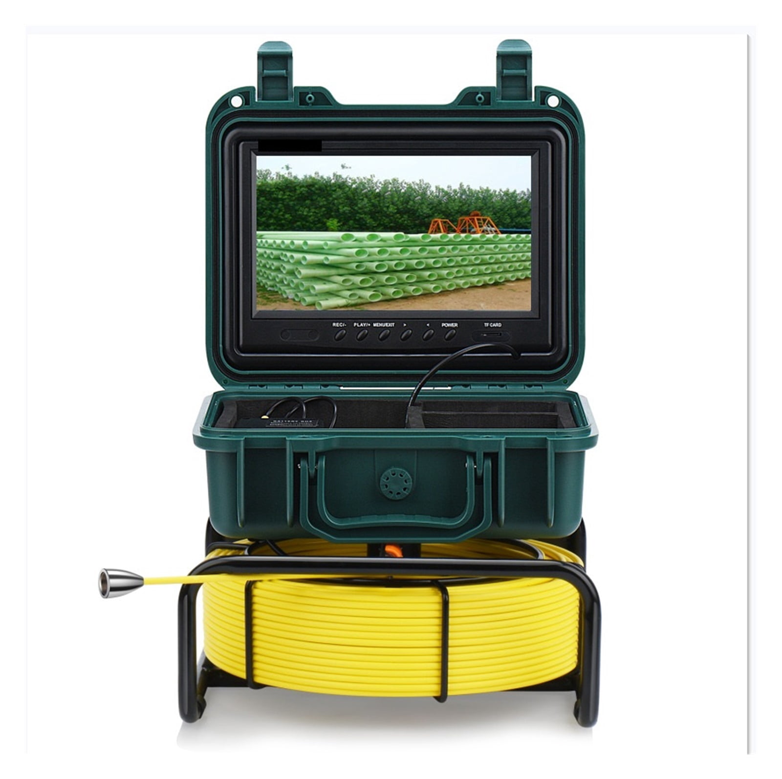 9" HD Screen DVR/WiFi 8GB Card IP68 20/30/50M Pipe Inspection Camera 23mm Drain Sewer Pipeline Industrial Endoscope ,Stunning Clarity