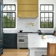 thumbnail image 4 of Akicon 36" Stainless Steel Range Hood, Modern Box Ducted Kitchen Hood with Powerful Vent Motor, Wall Mount, 36"W * 30"H*14"D, Brushed Gold, 4 of 7
