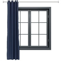 Sunnydaze Modern Blue Solid Light-Filtering Indoor or Outdoor Curtain, 52" x 120" (1 Panel)