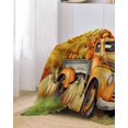 thumbnail image 2 of Fall Orang Pumpkin Truck Sofa Couch Covers for Dog,Washable Sectional Couch Slipcovers for Loveseat with Tassels,Autumn Thanksgiving Farmhouse Non Slip Sofa Throw Cover Blanket Large 71''x102'', 2 of 8