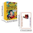 thumbnail image 2 of 100 Lunchbox Jokes And Riddle Cards For After Lunch Entertainment Family Friends Colleagues Fun Conversation Starter Portable Card Game, 2 of 9