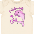 thumbnail image 4 of Inktastic Dolphin-itely in Love Cute Pink Dolphin Boys or Girls Baby Bodysuit, 4 of 5