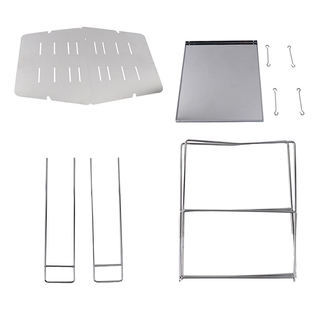 karymi Outdoor Portable Foldable Camping Stove Wood Stove Stainless Steel BBQ Grill Mens Gifts Wholesale