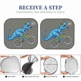 thumbnail image 6 of Disketp 2 Piece Fun Riding Dinosaur Pattern Windshield Sunshades,Folding Windshield Sun Shade For Car Suv Trucks Sedan,Blocks Uv Rays Sun Visor Protector-Small, 6 of 7