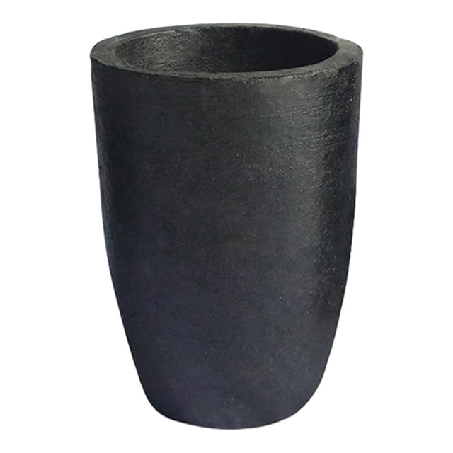 Fundición de Crisoles de grafito Taza Horno Antorcha Fundición Refinación de fundición, temperatura 1800 ℃ (3272 degree F) DiaxH 128x145mm Fernando Mini antorcha de crisol de grafito
