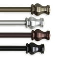 thumbnail image 1 of 5/8" Dia Adjustable 28"-48" single curtain rod with Lizzie Finials - Antique Light Gold,(5713-284), 1 of 3