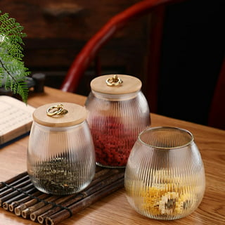 3mm Thick Glass – Airtight Spice Containers for Herbs & Seasonings