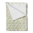 thumbnail image 2 of Floral Soft Flannel Fleece Throw Blanket, Thriving Spring Garden Design with Sketch Flowers Seasonal Flowers, Cozy Plush for Indoor and Outdoor Use, 50" x 70", Off White Yellow, by Ambesonne, 2 of 5
