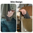 thumbnail image 5 of EEEkit Long Bifold Wallet for Men, Slim PU Leather Purse, RFID Blocking Credit Card Holder, Black, 5 of 7