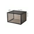 thumbnail image 2 of 2 PCS Shoe Box Clear Plastic Stackable Solid Shoe Storage Boxes, Shoe Organizer Box, Drop Front Shoe Box, Plastic Display Case, Shoe Containers for Sn, 2 of 4