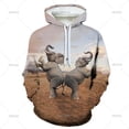 thumbnail image 3 of Venta caliente Sudadera con capucha con estampado 3D de elefante para hombres Sudadera con capucha con gráficos de animales Sudaderas de manga larga de moda Ropa de otoño para niños, 3 of 5