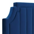 thumbnail image 5 of Modway Alyona Channel Tufted Performance Velvet King/California King Headboard in Navy, 5 of 10