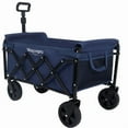 thumbnail image 6 of ExpandPro Foldable Utility Wagon Expandable Dual-Layer, 225lb Capacity All-Terrain Wheels, Collapsible Cart for Camping Grocery Sports Gardening Fishing, Dark Blue, 6 of 26
