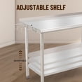 thumbnail image 4 of 60x24 In Heavy Duty Stainless Steel Work Table with Backsplash Adjustable Undershelf and Hook Commercial Prep Table for Kitchen Garage Restaurant, 4 of 7