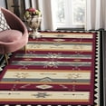 thumbnail image 2 of 6.5'x10' washable carpet for living room big carpet for bedroom area rug non slip living toom area rug neutral area rug, 2 of 10