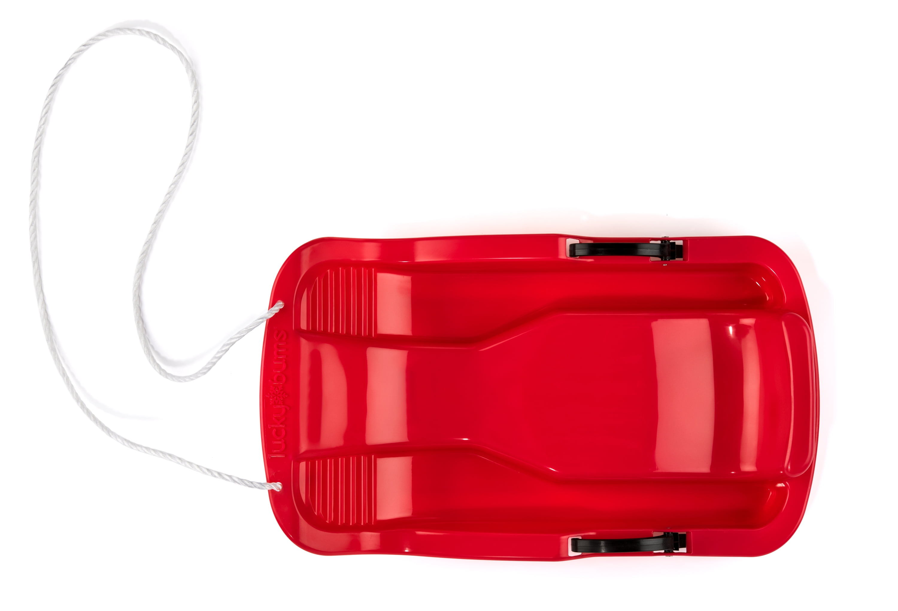 Lucky Bums Snow Kids Toboggan Sled with Brakes, 26Inch, Red