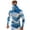 Blue, variant on VBVC Men's Wave Print UPF 50 Sun Protection Hoodie,Full Face Cover Quick Dry Fishing Shirt For Men,UV Block Long Sleeve Rash Guard for Beach Hiking,Light Blue,S-3XL