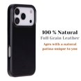 thumbnail image 4 of Blackbrook Funda De Cuero Para Iphone 17 Pro Max - Barlow Funda A Presión Hecha A Mano Cuero De Plena Flor Con Protección De Borde 360 ​​Compatible Con Magsafe Diseño Protector Delgado Caja De Regalo, 4 of 5