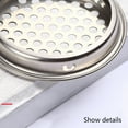 5Pc Silver Stainless Steel Soffit Vents, Round Mesh Hole Louvers for