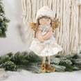 thumbnail image 6 of Christmas Decor, Christmas Angel Doll Decoration Christmas Tree Ornament Thanksgiving Birthday Year Fairy Family Party Children's Girl Toy Pendant Stained Glass Heart Window Hangings Beaded Curtains, 6 of 8