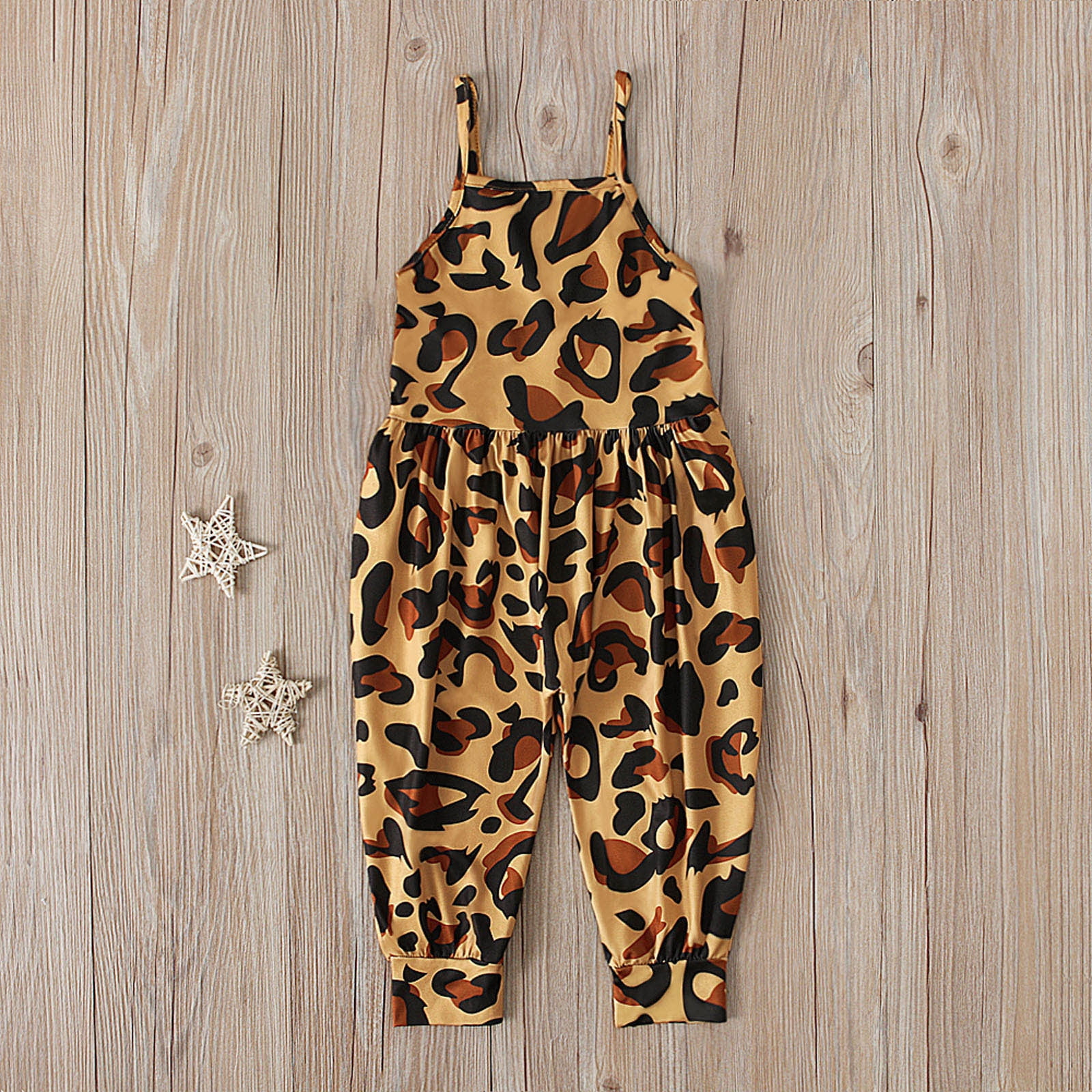 Jovati Toddler Girl Summer Clothes Toddler Kids Boys Girls Summer Fashion Cute Leopard Print Suspenders Romper Jumpsuit Toddler Boy Summer Clothes Sum