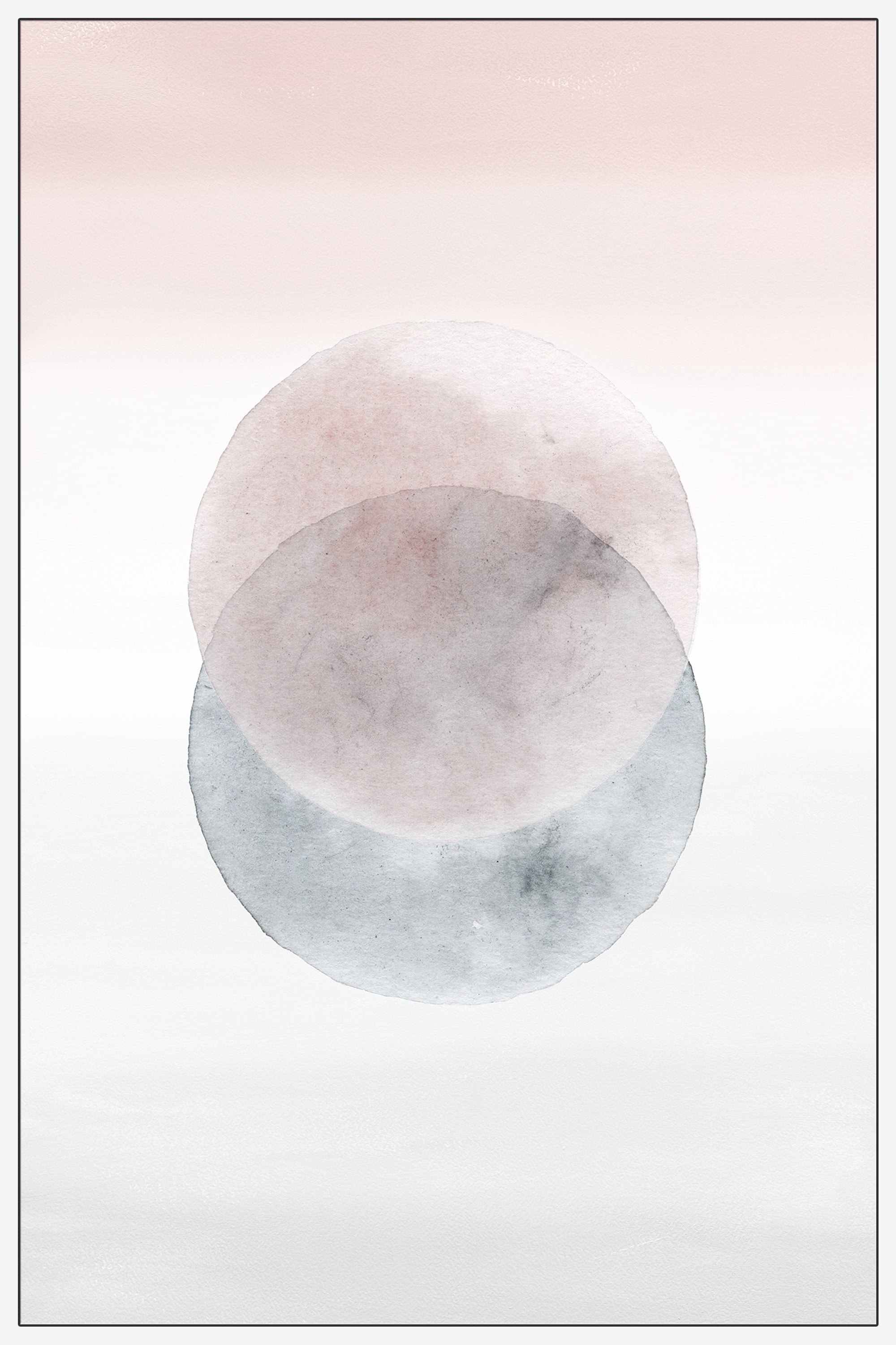 Waning Moons Floater Framed Painting Print on Canvas