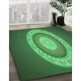thumbnail image 2 of Ahgly Company Indoor Rectangle Patterned Medium Forest Green Area Rugs, 8' x 12', 2 of 6
