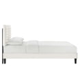 thumbnail image 4 of Modway Sofia Channel Tufted Performance Velvet Full Platform Bed in White, 4 of 8