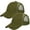 Army Green & Army Green, variant on Trucker Hat 2-Piece Set, 6 Panel, Cotton Mesh, Adjustable Size Baseball Cap - Hunter Green & Hunter Green