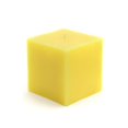 thumbnail image 1 of Bougies Piliers Carrées de 3 x 3 Po, Jaune, 1 of 1