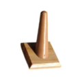 thumbnail image 3 of Exhibidor de anillos para un solo dedo, soporte de cono, soporte de madera para almacenamiento de joyas. marrón, 3 of 9
