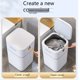 thumbnail image 3 of Papelera de BañO Sin Contacto con Tapa Cubo de Basura AutomáTico para Dormitorio Cubo de Basura con Sensor de Movimiento 3.5 Galones, 3 of 5
