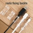 thumbnail image 3 of 20 Pieces Self-adhesive Cable Clips Wire Holders Cable Management Cord Clips, 3 of 5