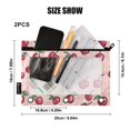 thumbnail image 4 of FORMRS 2 Pack Pencil Pouch for 3 Ring Binder with Clear Window Zipper Case, Cherries Pattern, 4 of 6