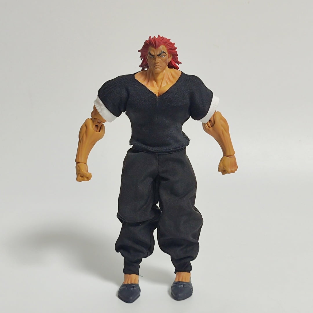 7.08-Inch Hanma Yujiro Action Figure 1/12 Scale - Hyper-Poseable Martial Arts Model with Accessories, Durable PVC Build, Anime Detailing for Collectors, Cosplay & Home Decor
