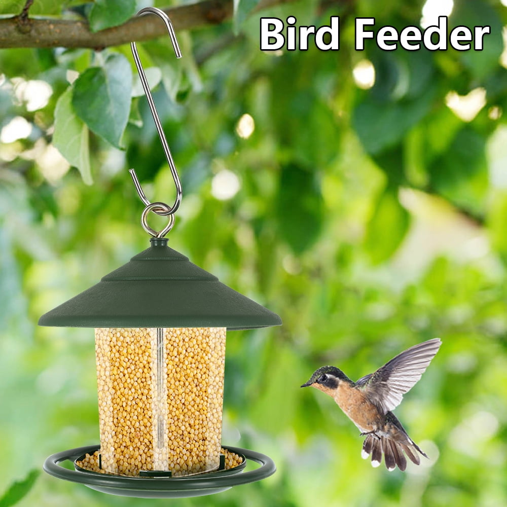 Plastic Waterproof Hanging Wild Bird Feeder Feeding Garden Yard Outdoor Decors 