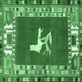 thumbnail image 1 of Ahgly Company Indoor Square Persian Emerald Green Traditional Area Rugs, 7' Square, 1 of 4