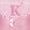 Monogrammed K, variant on meiyoeat Pink Glitter Butterfly Monogrammed A Twin Comforter Sets for Girls, Sparkle Floral Initial Letter Bedding Set, Pink Reversible 2-Piece, 1 Comforter and 1 Pillowcase