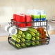 thumbnail image 4 of Organizador de Verduras de Mostrador, Desmontable 2 ganchos laterales estructura de rejilla de uso versátil de 2 niveles de fruta para sala de estar, 4 of 7