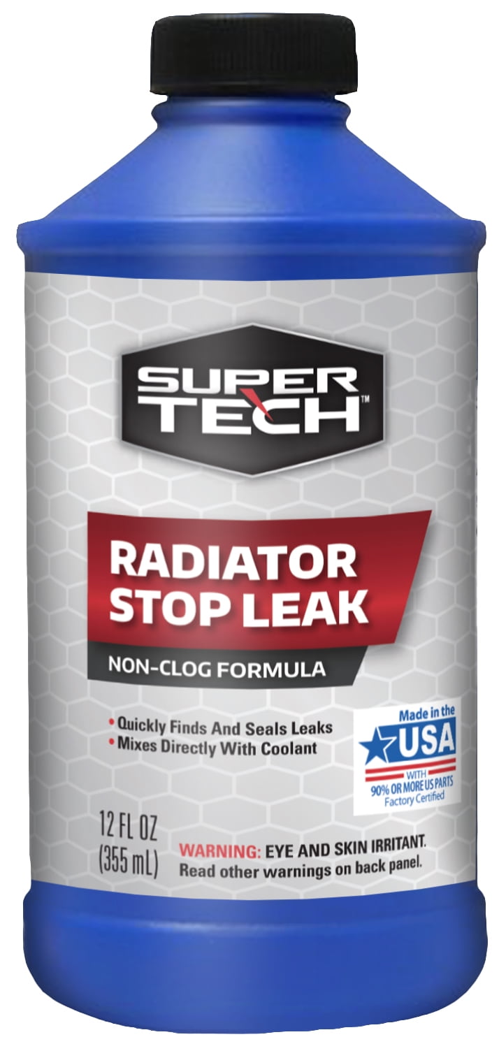 Super Tech Radiator Stop Leak Cooling System Additive, 12 oz.